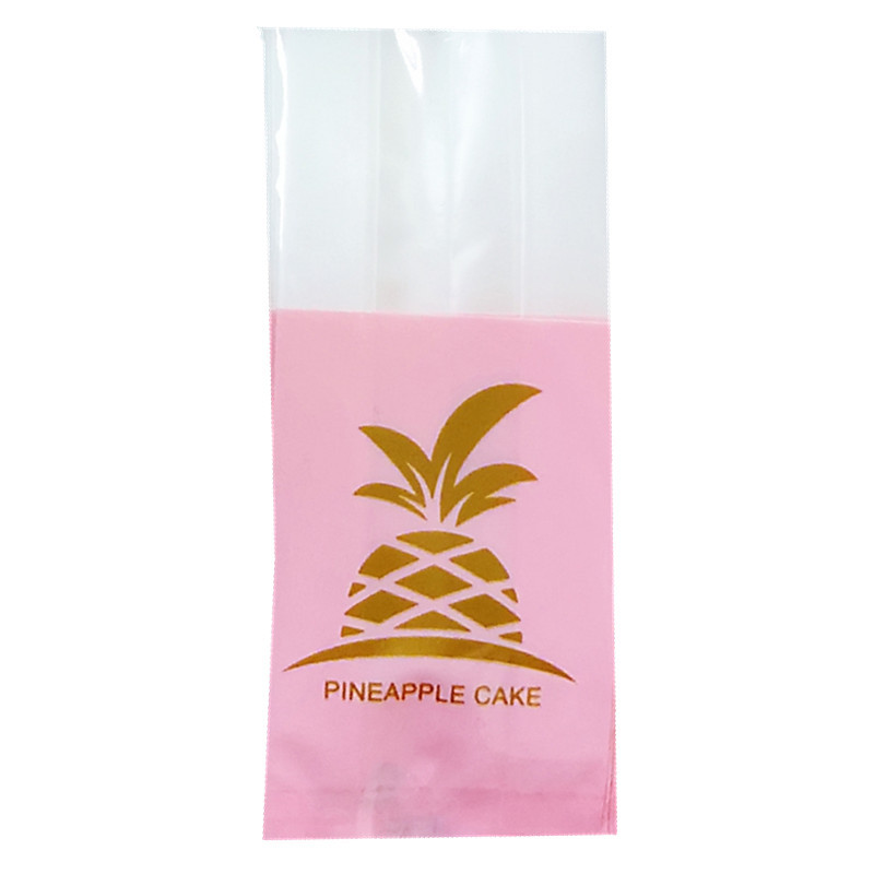 Bolsa de embalaje de pastel de piña roja Rosa Rojo nuevo para hornear pastelería bolsa de soporte interior esmerilado boca plana máquina bolsa de sellado