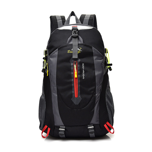 Bai Shi Qi 40L Waterproof Nylon Sports Hiking Backpack Travel Bag Fitness Dual Shoulder Bag Outdoor Adventure