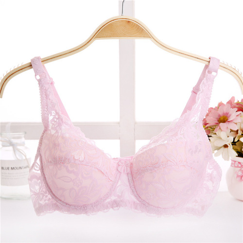 Foreign trade AliExpress bra spring and summer thin breathable large size lace bra sexy push-up adjustable underwear