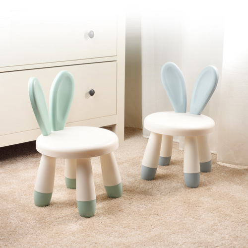 Children's small chair baby rabbit stool cartoon small bench rabbit chair low stool baby back chair