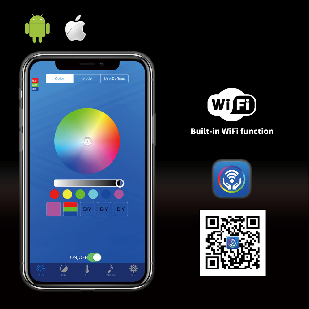 Ducha oculta montado en la pared control inteligente música altavoz LED temperatura constante incrustado cascada rociador superior HI05044B