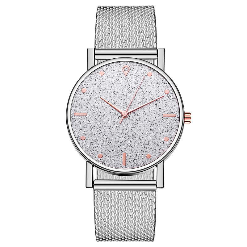 Fábrica al por mayor de comercio exterior Venta caliente banda de silicona reloj de cuarzo estrellado de las mujeres reloj de moda casual de negocios de moda