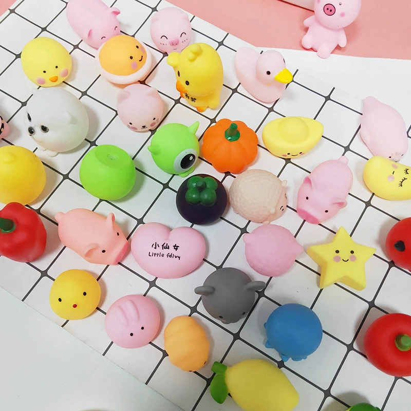squishy стресс-игрушка, фуксия персонаж мультфильма — assorted Bath & Slime Squeeze Toy