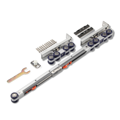 Bidirectional buffer pulley hotel bathroom sliding door pulley kitchen sliding door silent track window door roller