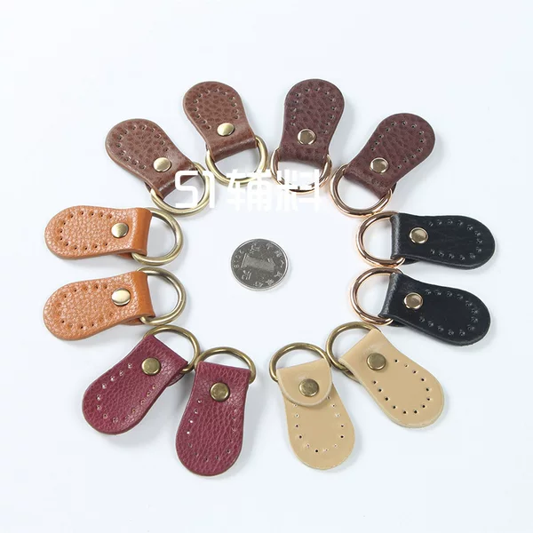 New Korean-style Drop-shaped Small Edition Litchi Leather Buckle Hanging Ear Handmade DIY Bag with Accessories 51 Accessories