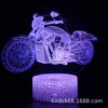 Motorcycle, LED colorful night light, touch creative table lamp for St. Valentine's Day, 3D, remote control, Birthday gift