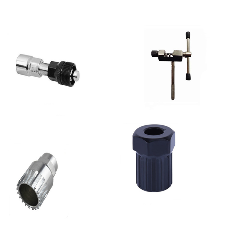 Juego de herramientas de bicicleta Centro de reparación de la manga del eje del volante desmontaje llave de reparación de bicicleta de montaña herramienta de combinación de instalación