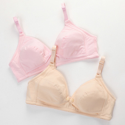 好销两排扣妈咪孕期坐月子哺乳内衣柔软舒适纯棉美背喂奶文胸
