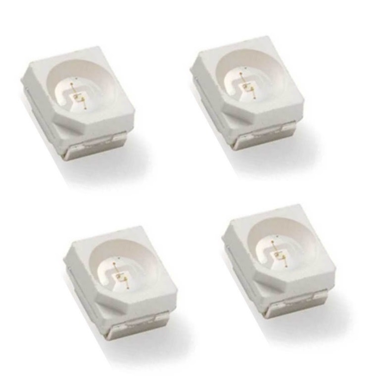 星希兰供应3528黄色580-595nm波长SMD贴片封装LED发光二极管PLCC2