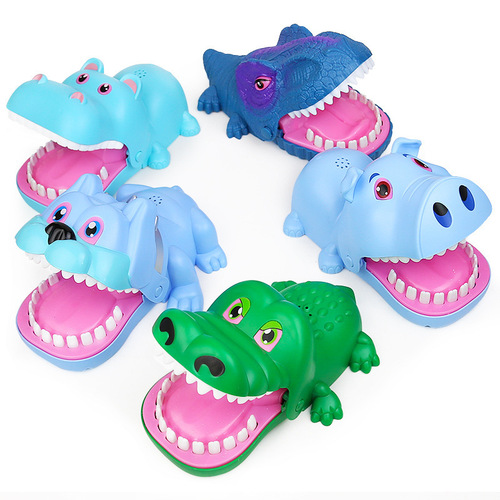 Crocodile biting finger toy, vicious dog biting hand, shark pulling teeth, parent-child game, children's trick prop gift