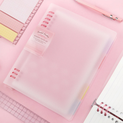KOKUYO light color cookie WSG-RUYP soft light 8-hole loose-leaf book A5/B5 large capacity student book