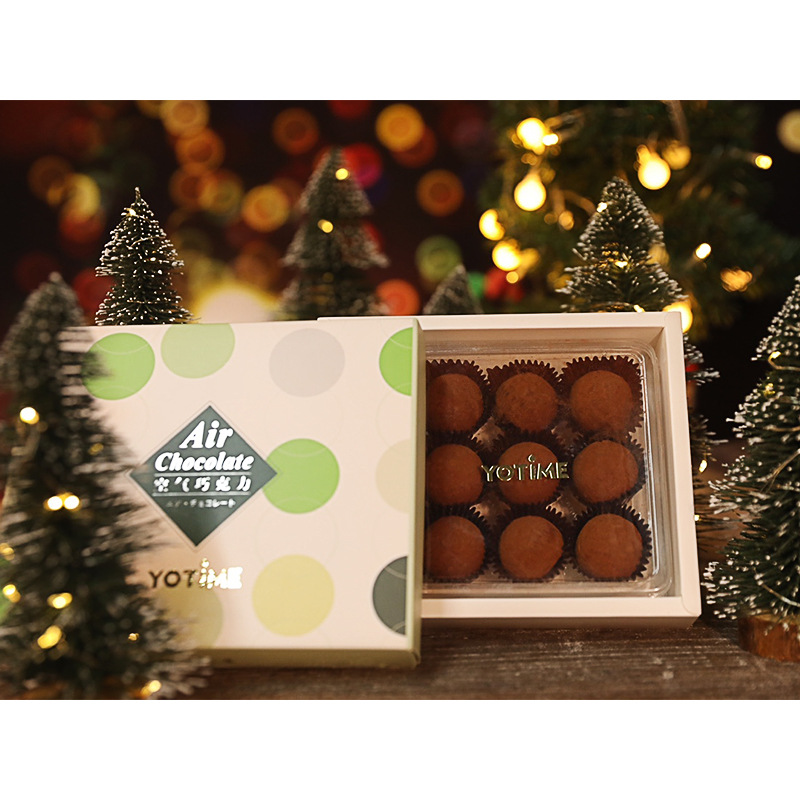 New trendy air chocolate box packaging, DIY handmade air chocolate gift box set of 9