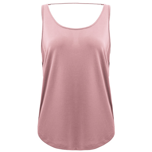 Cross-border European and American backless sports tops for women, slimming, yoga wear, camisole, running U-neck fitness tops