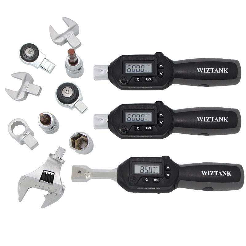 数显扭力扳手WIZTANK高精度电子可换头开口公斤可调工业级台湾