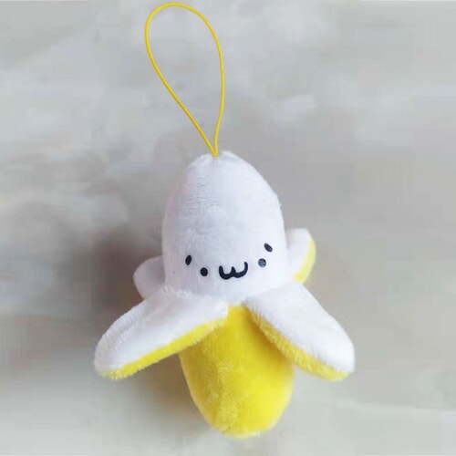 Wholesale Banana Peel Monkey Plush Toy Hook, Cute Banana Phone Backpack Keychain