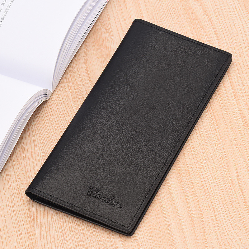Men's Wallet Men's Long Trendy Brand Student 2025 New Ultra-Thin Simple Card Holder Clutch Bag Wallet Korean Style Wallet
