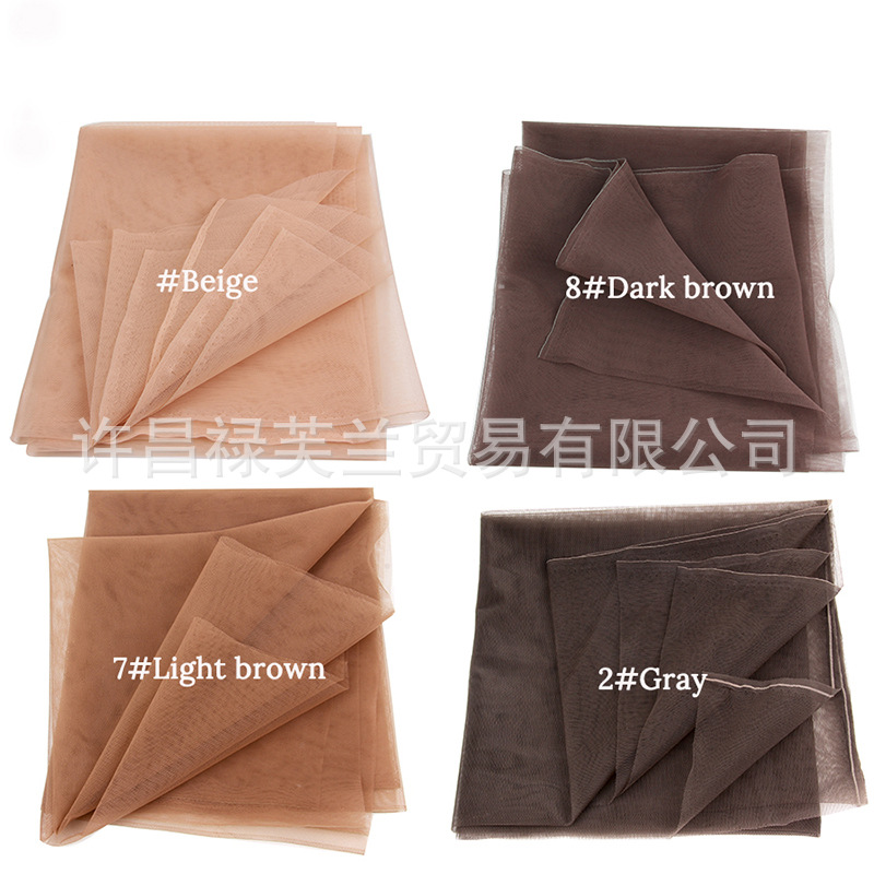 Peluca de encaje suizo que hace pelo peluca neta que hace frente de red de encaje suizo cerrado transparente desnudo