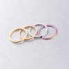 Ring, accessory stainless steel, 25mm, mirror effect, 1.5mm