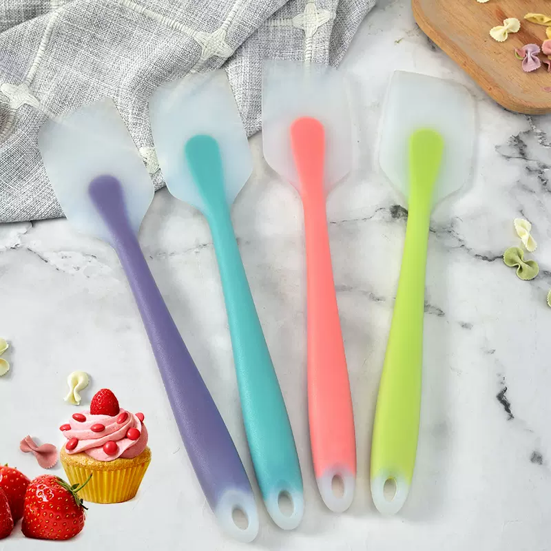 厂家批发大号一体式半透明硅胶刮刀蛋糕奶油牛油抹刀厨房烘焙工具