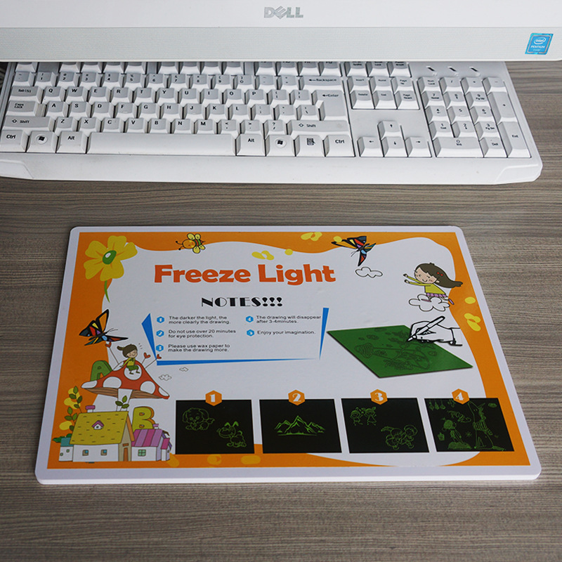 Pizarra mágica LED A3/A4, tablero de dibujo luminoso para niños, juguete creativo y regalo