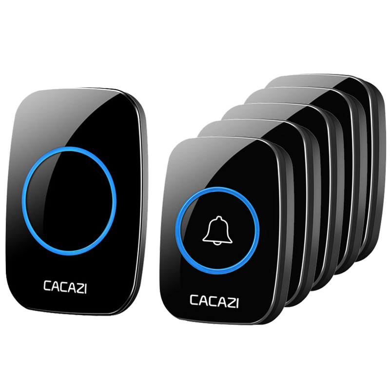 无线门铃家用 老人呼叫器 无线远距离遥控门铃防水五拖一