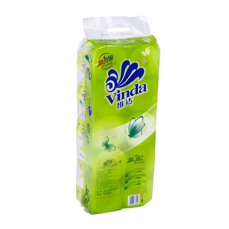V4094 roll paper 3 layers 110g10 roll paper hotel household roll core toilet paper facial tissue