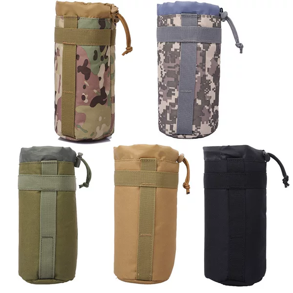 Manufacturer Wholesale Tactical Sports Outdoor Mountaineering Water Bottle Bag Water Bottle Bag Waist Span Cup 2L with Bag Portable Camouflage