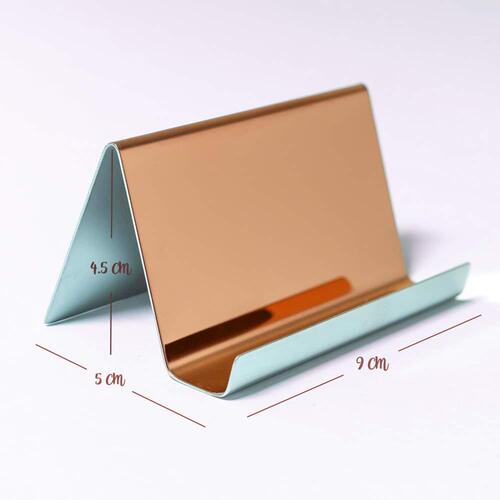 Amazon AMAZON Cross-border Bestselling 304 Stainless Steel Desktop Business Card Holder with LOGO Customization