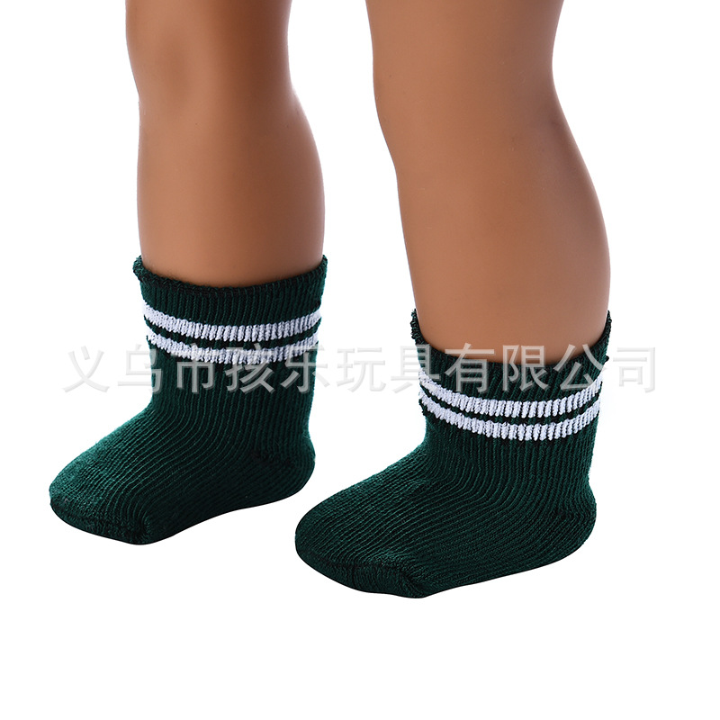 Suministro directo de fábrica xiafu muñeca calcetines 18 pulgadas americano chica deportes calcetines vestir-up muñeca accesorios juguetes para niños