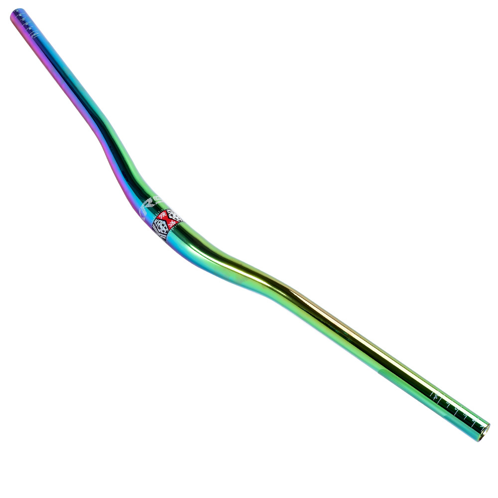 Suministro transfronterizo montaña colorido manillar bicicleta cuesta abajo fuera de la carretera alargado color recubierto manillar 800MM manillar