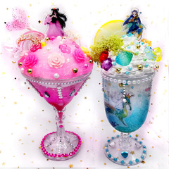 啟貝工坊葉羅麗仙子特飲兒童手工diy製作果凍杯子創意益智玩具