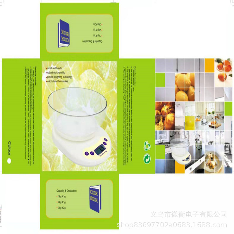 2019 nueva báscula de cocina báscula electrónica de horneado báscula de cocina KE - 1 báscula de pan 5kg / 1g