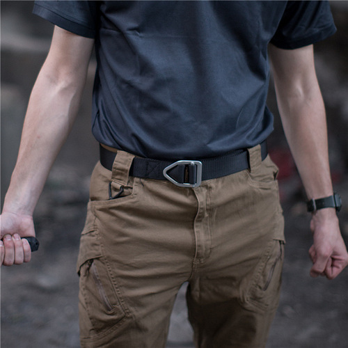 Archon Alloy Tactical Belt Men's Military Fan Canvas Outdoor Belt Multifunctional Training Nylon Tactical Belt