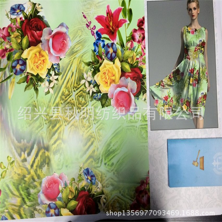 厂家直销 各种数码印花面料(全涤、春亚纺、涤塔夫）款式新颖
