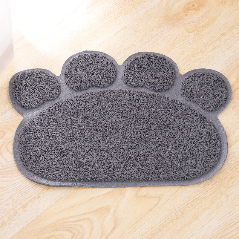 En stock al por mayor pipetao PET placemat Amazon PVC pata en forma de doble capa impermeable gato arena estera