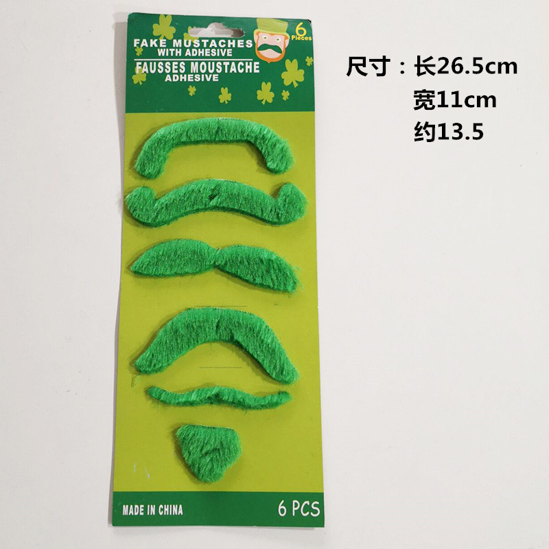 Amazon para Barba irlandesa Día de San Patricio vestido hasta apoyos elfo afortunado divertido falso