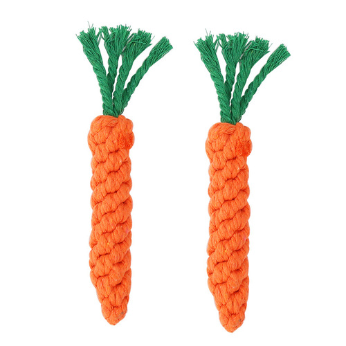 Cotton Rope Pet Carrots Purely Handwoven Teething Pet Toys Dog Teething Rope Pet Supplies Wholesale