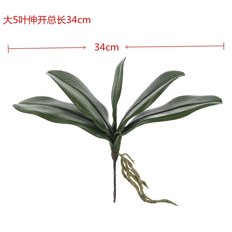 Phalaenopsis leaf fingerprint feel orchid leaf high -grade leaf silk network flower accessories flower arrangement accessories decoration
