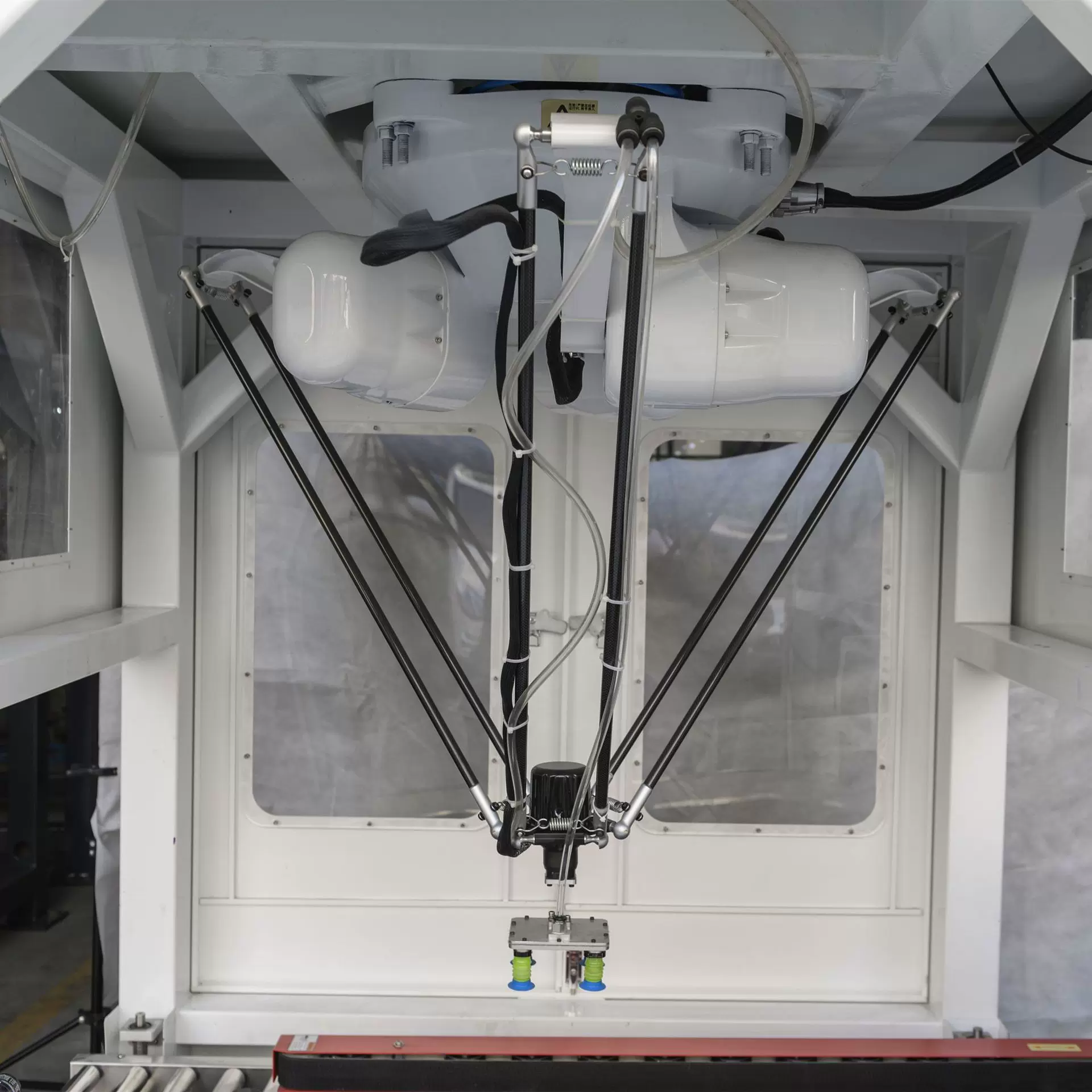 蜘蛛手机器人智能高速分拣搬运码垛分类食品自动装箱并联机械手