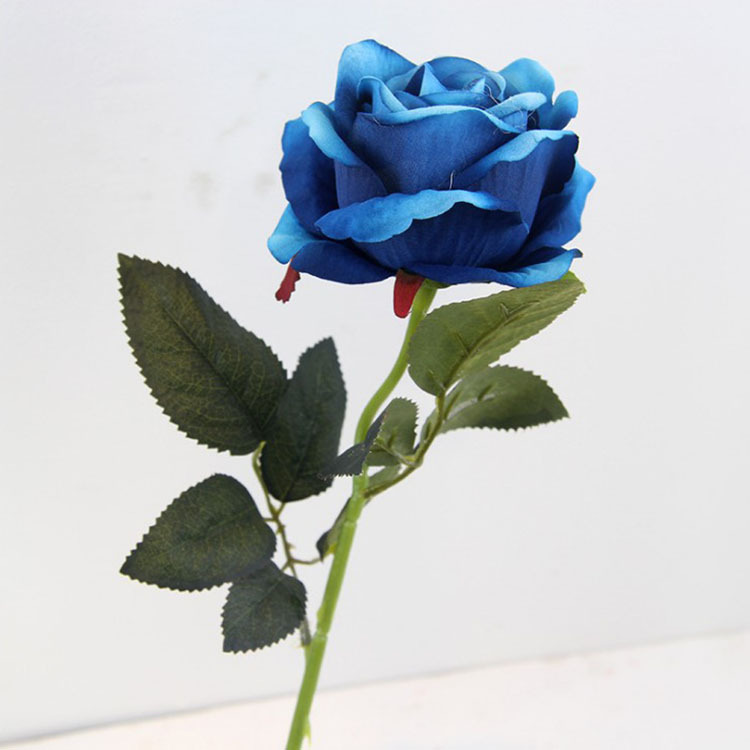 Simulación solo lovesickness Rosa alta simulación flor falsa Flor de seda flor artificial flocado flor simulación planta