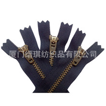 YKK吉田拉链4#金属青古铜闭口半自动弹簧头(Y牙)牛仔裤拉链E18