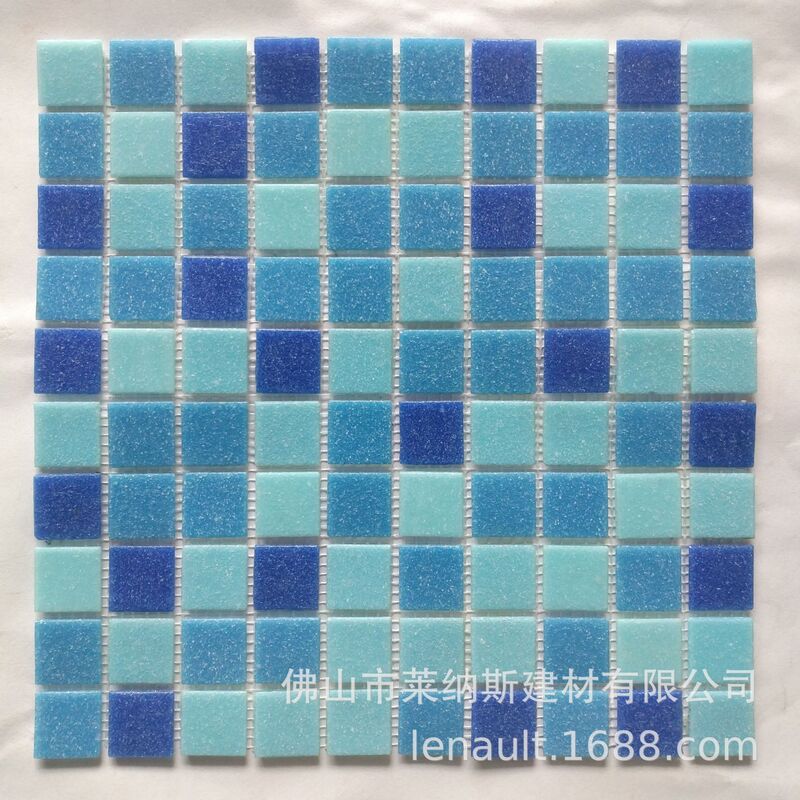 Engineering swimming pool mosaic blue and white glass pool tile fish pond bathroom exterior wall tile non-slip balcony Outdoor Engineering swimming pool mosaic blue and white glass pool tile fish pond bathroom exterior wall tile non-slip balcony Outdoor