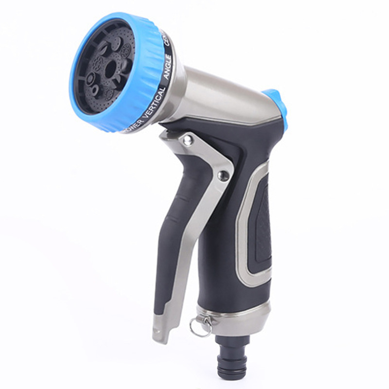 供应家用洗车水枪 园林工具浇花水枪喷头 铝合金9功能喷枪