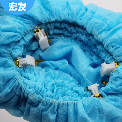 壹次性鞋套自動鞋子專用防靜電無紡布鞋套機加厚t扣鞋防滑透氣