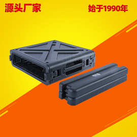 塑捷19寸标准2U便携机架箱移动式监控通讯音响设备防护箱室外防雨