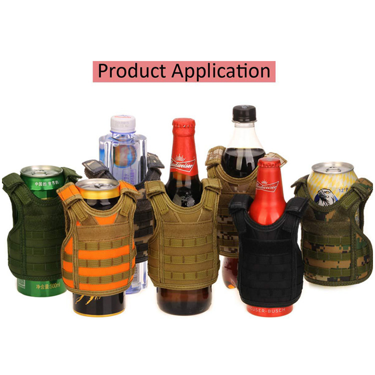 啤酒瓶套战术迷你Molle可调节饮料罐装饮品战术迷你小背心