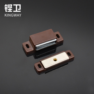 甯波櫥櫃門吸 棕色小號櫃吸磁夾 家具櫥櫃門碰磁碰 五金家具