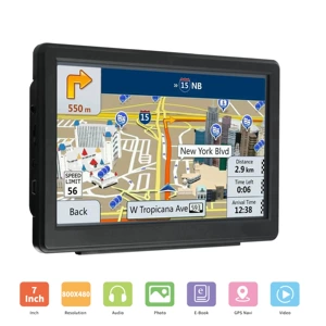 7 düymlük HD displeyli GPS naviqator, avtomobillər üçün universal, USB portu