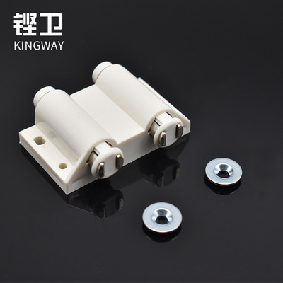 KINGWAY雙管玻璃櫃磁性門吸  電表箱門吸磁碰 可彈磁碰五金配件