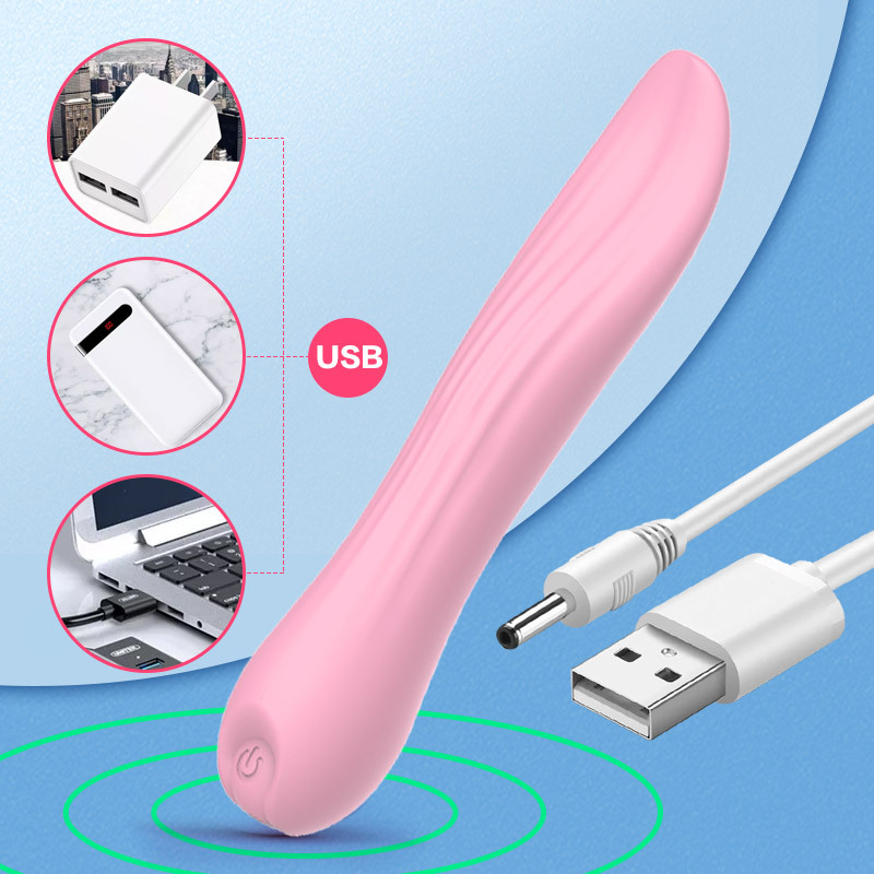 Diepe, via USB oplaadbare vibrerende vibrator met 10 frequenties voor clitorisstimulatie en tonglikken._voghion.com